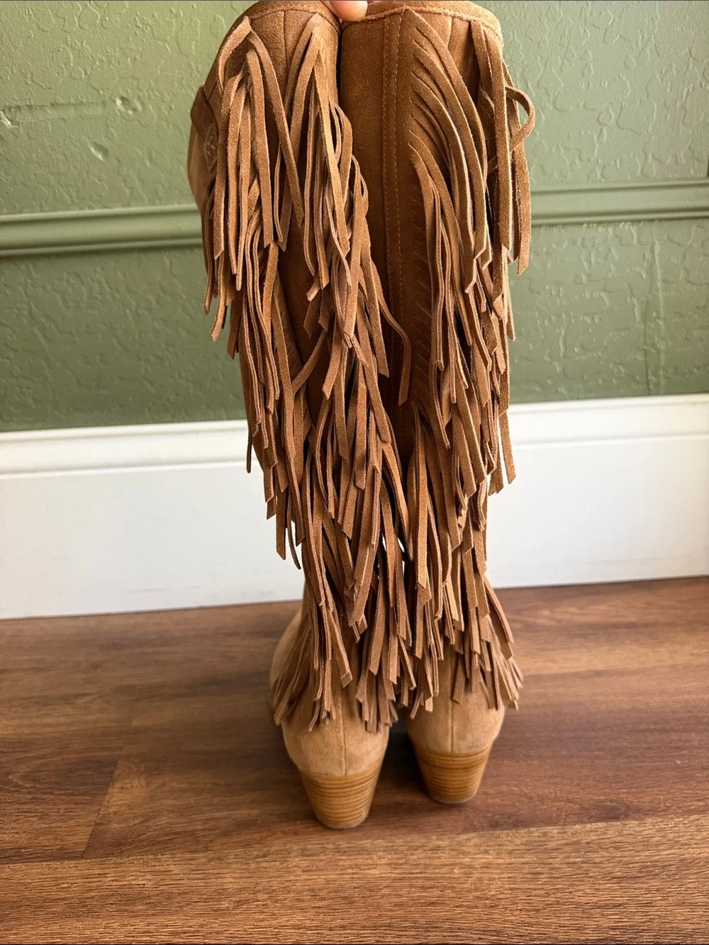 Free People Faith Fringe Western Boots